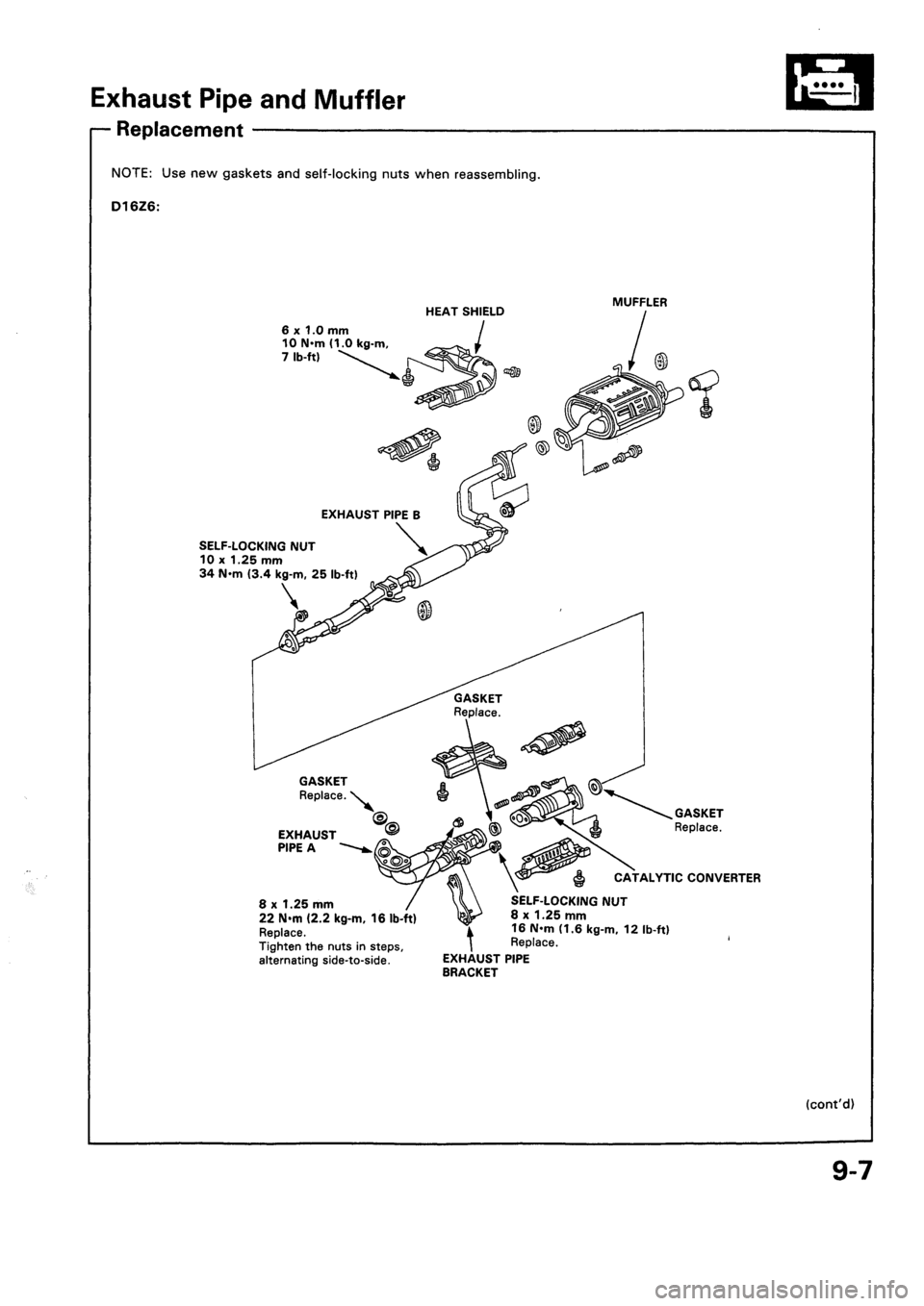 HONDA CIVIC 1992 5.G Workshop Manual HONDA CIVIC 1992 5.G Workshop Manual