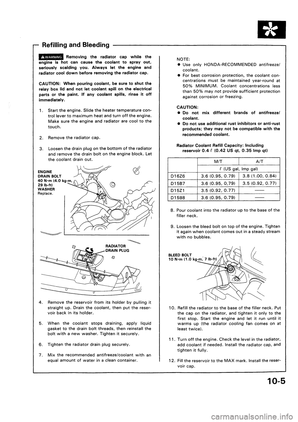HONDA CIVIC 1992 5.G Workshop Manual HONDA CIVIC 1992 5.G Workshop Manual