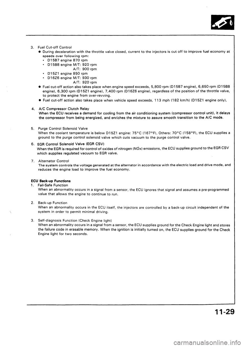 HONDA CIVIC 1994 5.G Workshop Manual HONDA CIVIC 1994 5.G Workshop Manual