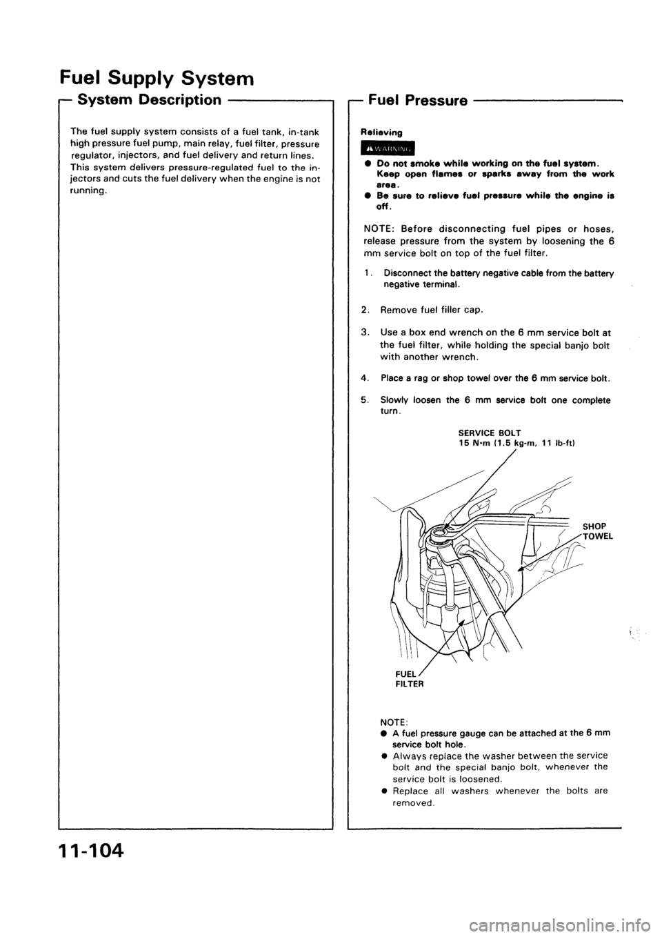 HONDA CIVIC 1992 5.G Workshop Manual HONDA CIVIC 1992 5.G Workshop Manual