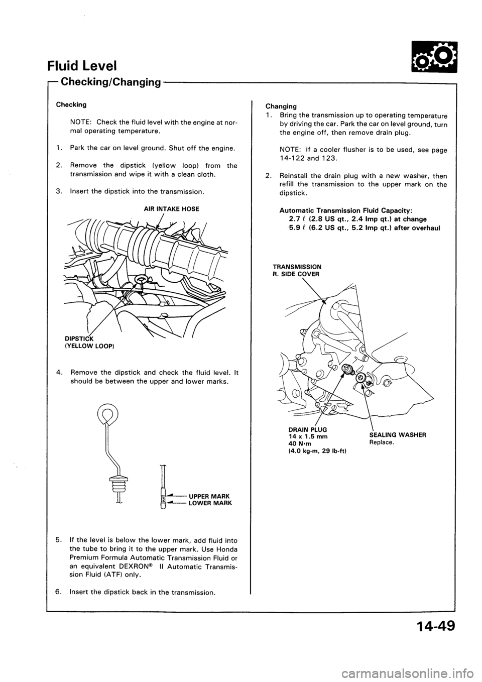 HONDA CIVIC 1992 5.G Workshop Manual HONDA CIVIC 1992 5.G Workshop Manual