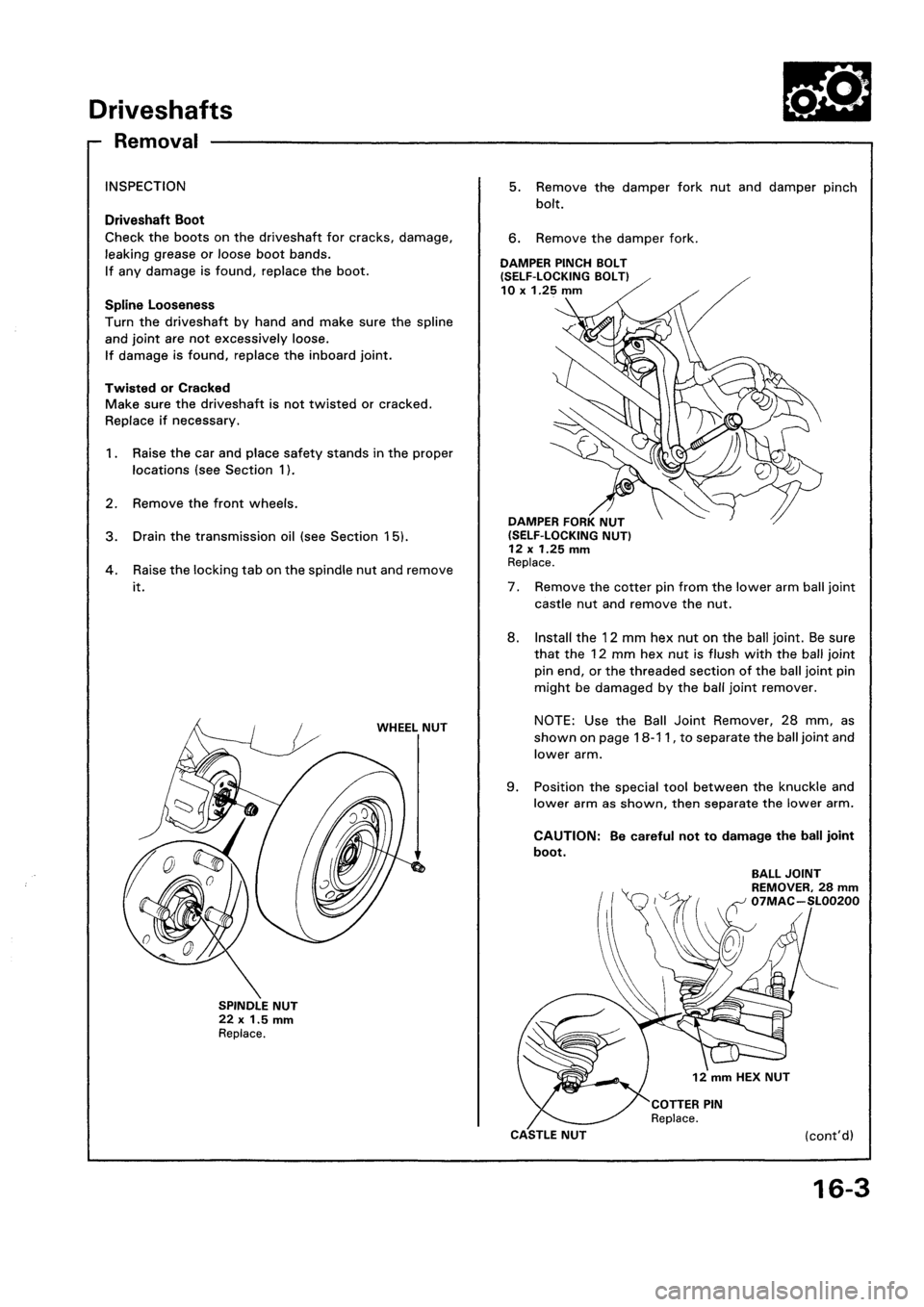 HONDA CIVIC 1992 5.G Workshop Manual HONDA CIVIC 1992 5.G Workshop Manual