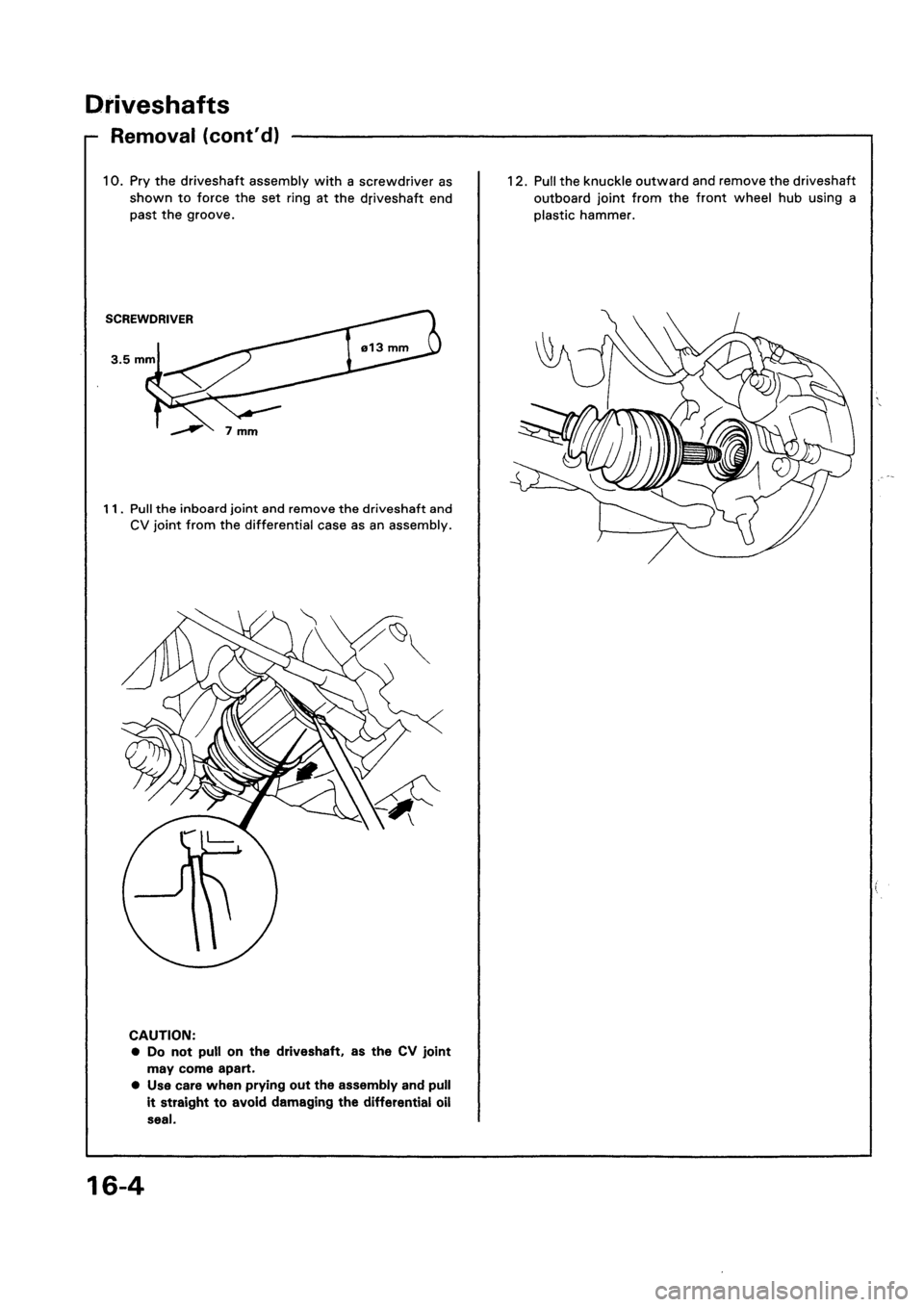 HONDA CIVIC 1992 5.G Workshop Manual HONDA CIVIC 1992 5.G Workshop Manual