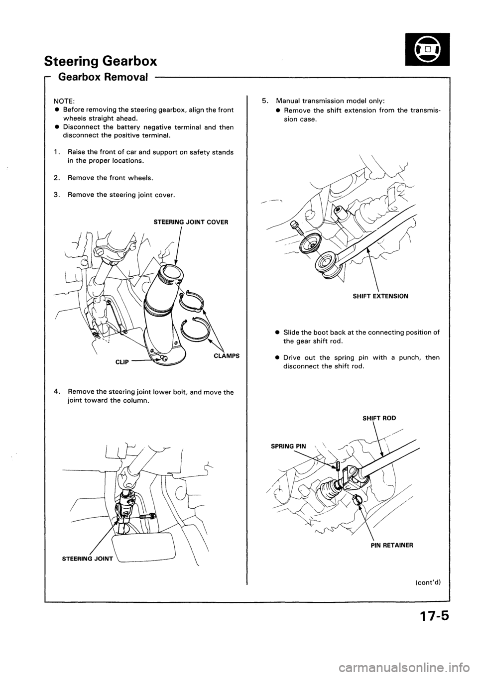 HONDA CIVIC 1992 5.G Workshop Manual HONDA CIVIC 1992 5.G Workshop Manual