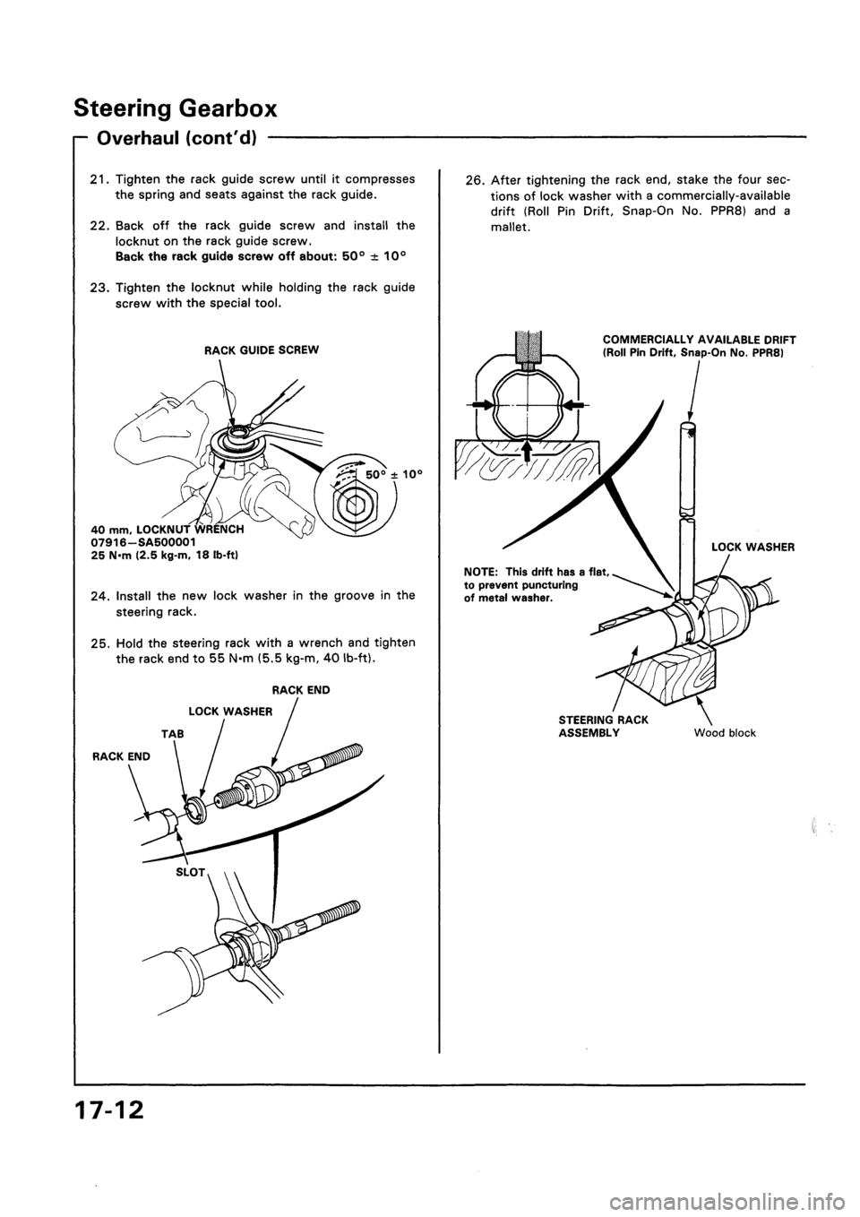 HONDA CIVIC 1992 5.G Workshop Manual HONDA CIVIC 1992 5.G Workshop Manual