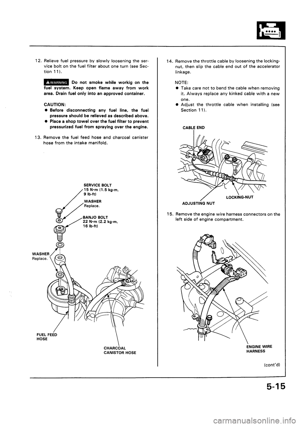 HONDA CIVIC 1992 5.G Repair Manual HONDA CIVIC 1992 5.G Repair Manual