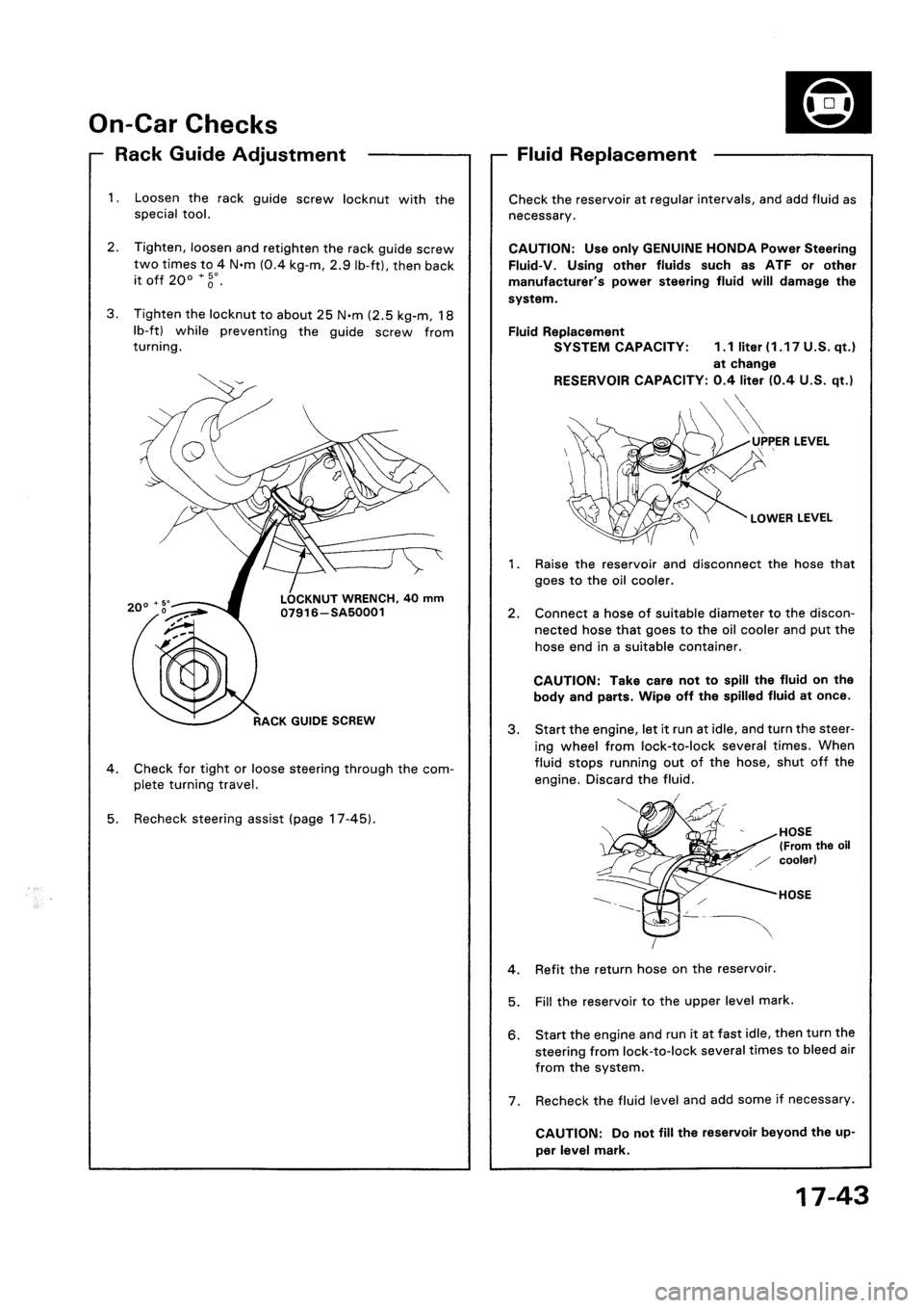 HONDA CIVIC 1992 5.G Workshop Manual HONDA CIVIC 1992 5.G Workshop Manual