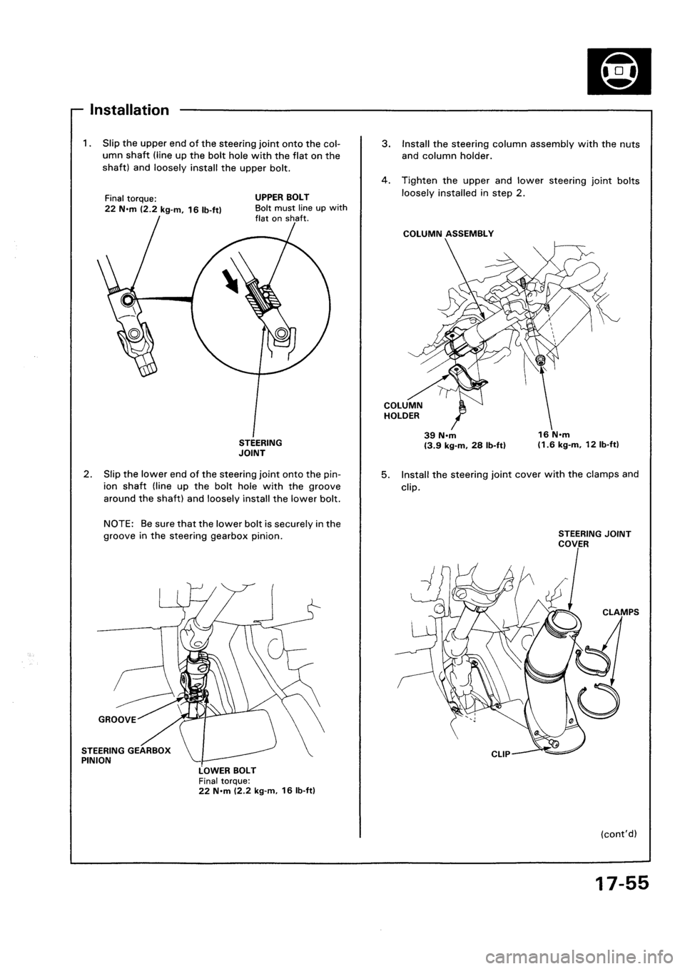 HONDA CIVIC 1992 5.G Workshop Manual HONDA CIVIC 1992 5.G Workshop Manual
