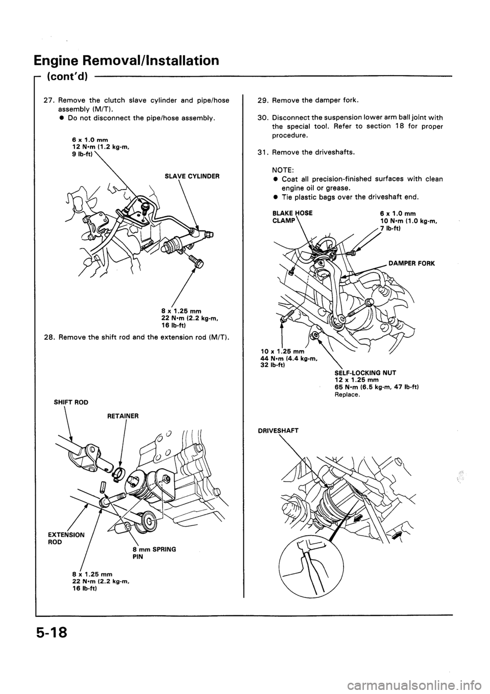 HONDA CIVIC 1992 5.G Repair Manual 