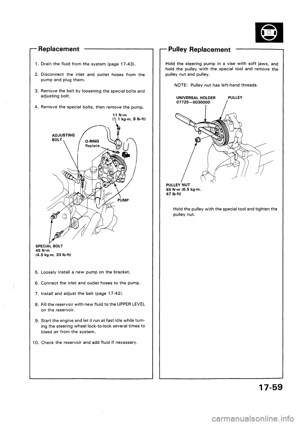 HONDA CIVIC 1992 5.G Workshop Manual HONDA CIVIC 1992 5.G Workshop Manual