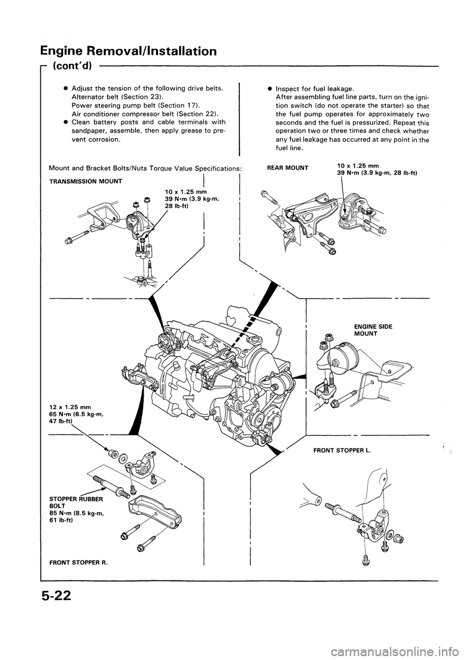 HONDA CIVIC 1992 5.G Repair Manual 