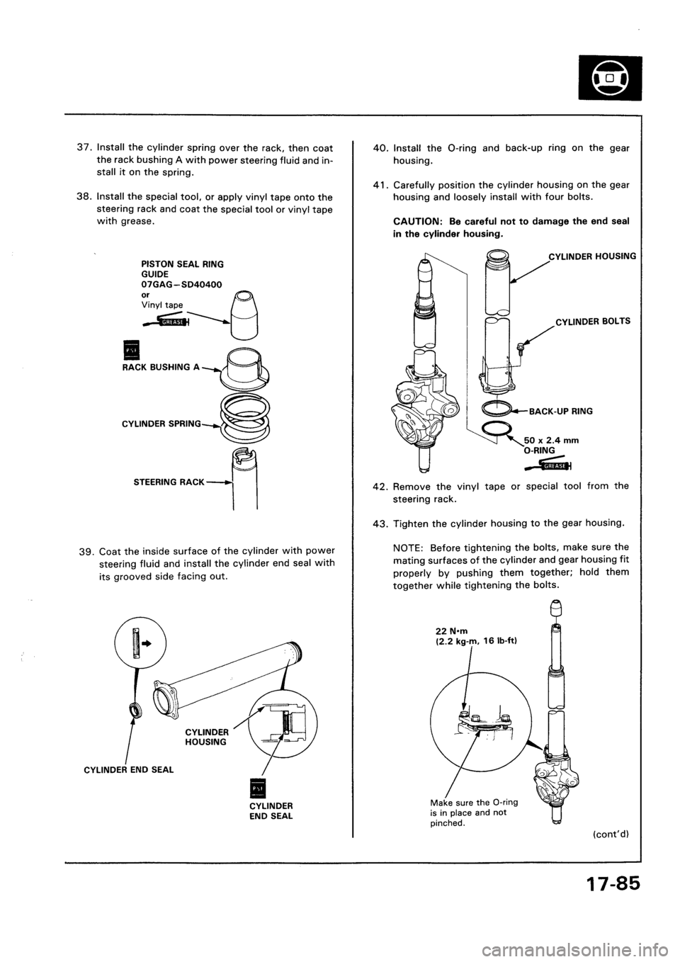 HONDA CIVIC 1994 5.G Workshop Manual HONDA CIVIC 1994 5.G Workshop Manual