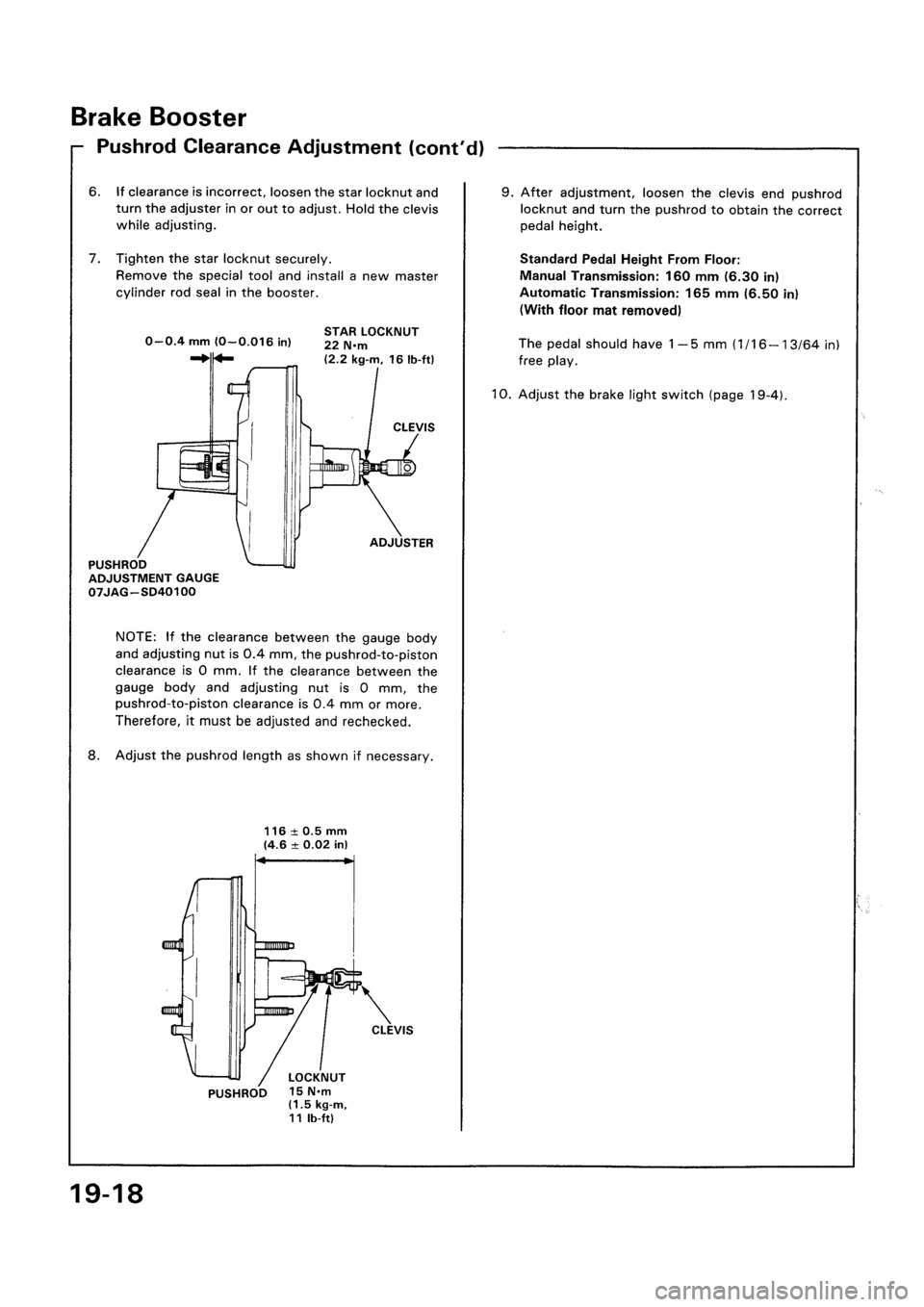 HONDA CIVIC 1992 5.G Workshop Manual HONDA CIVIC 1992 5.G Workshop Manual