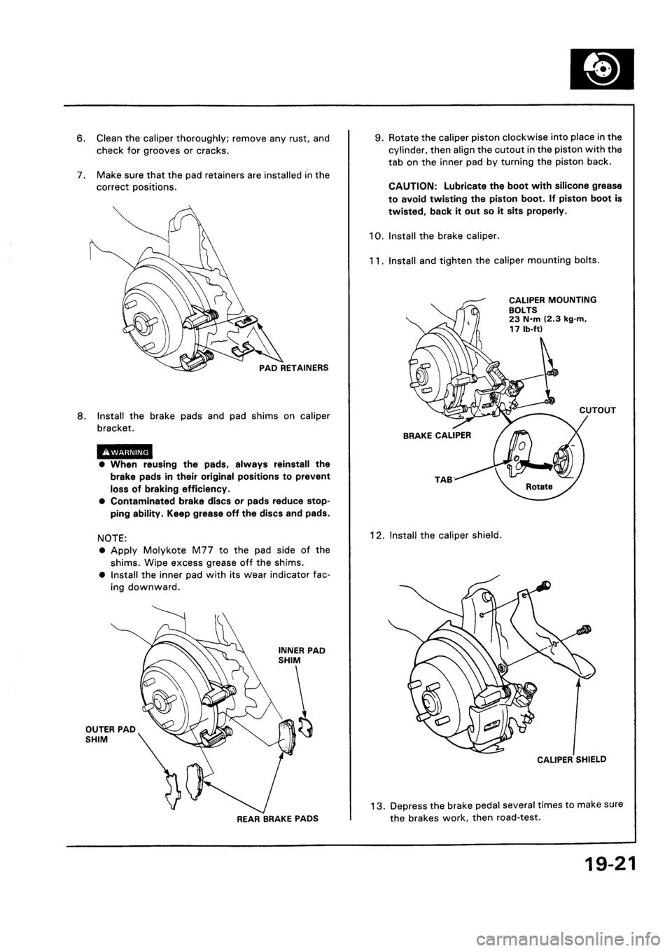 HONDA CIVIC 1992 5.G Workshop Manual HONDA CIVIC 1992 5.G Workshop Manual