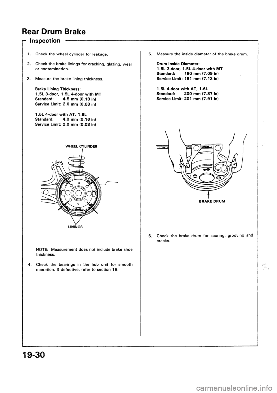 HONDA CIVIC 1992 5.G Workshop Manual HONDA CIVIC 1992 5.G Workshop Manual