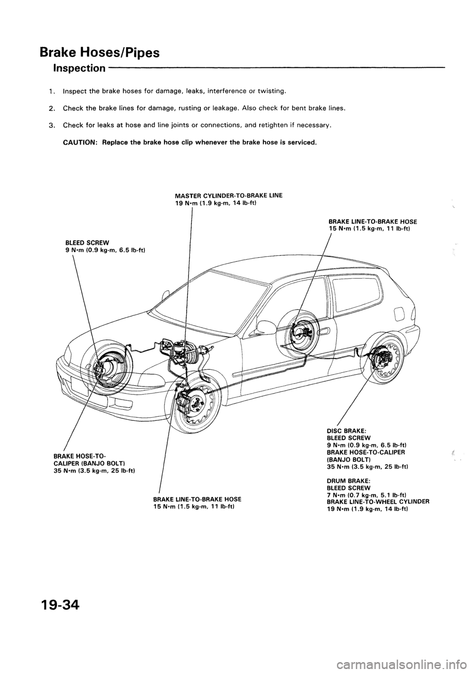 HONDA CIVIC 1992 5.G Workshop Manual HONDA CIVIC 1992 5.G Workshop Manual