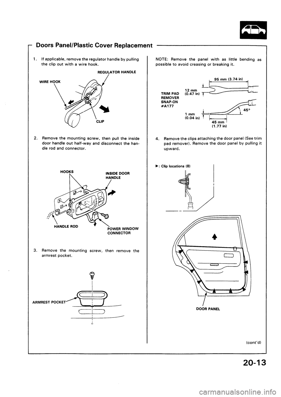 HONDA CIVIC 1992 5.G Workshop Manual HONDA CIVIC 1992 5.G Workshop Manual