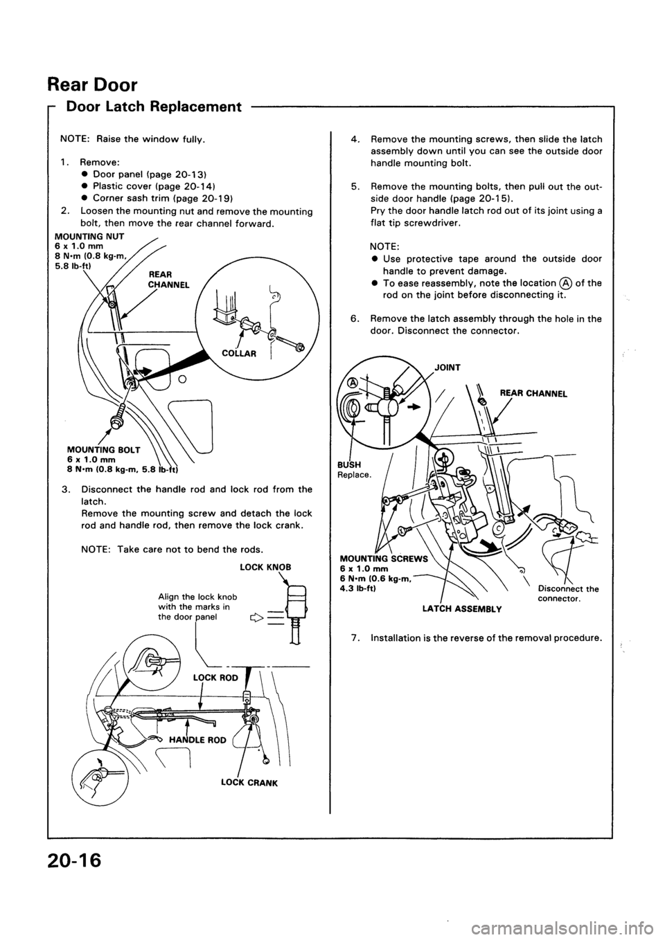 HONDA CIVIC 1992 5.G Workshop Manual HONDA CIVIC 1992 5.G Workshop Manual