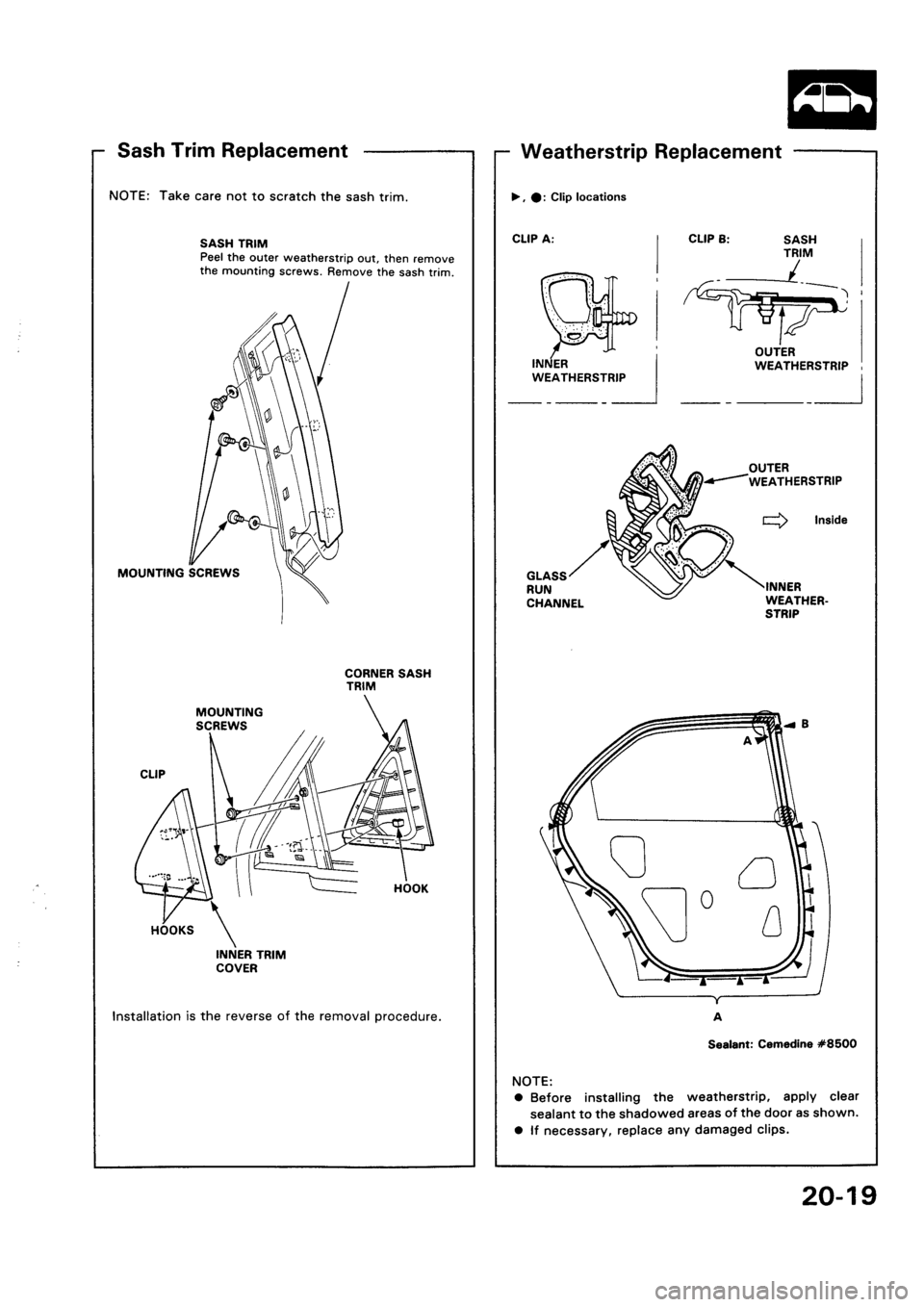 HONDA CIVIC 1992 5.G Workshop Manual HONDA CIVIC 1992 5.G Workshop Manual
