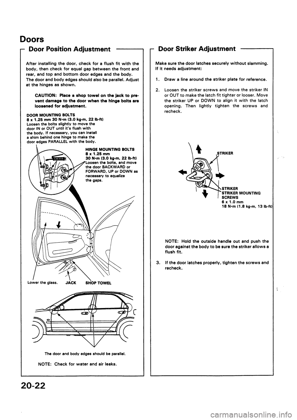 HONDA CIVIC 1992 5.G Workshop Manual HONDA CIVIC 1992 5.G Workshop Manual
