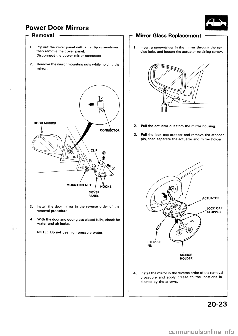 HONDA CIVIC 1992 5.G Workshop Manual HONDA CIVIC 1992 5.G Workshop Manual