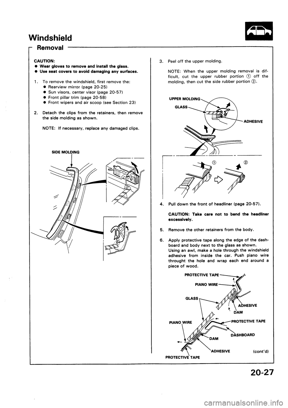 HONDA CIVIC 1995 5.G Workshop Manual HONDA CIVIC 1995 5.G Workshop Manual