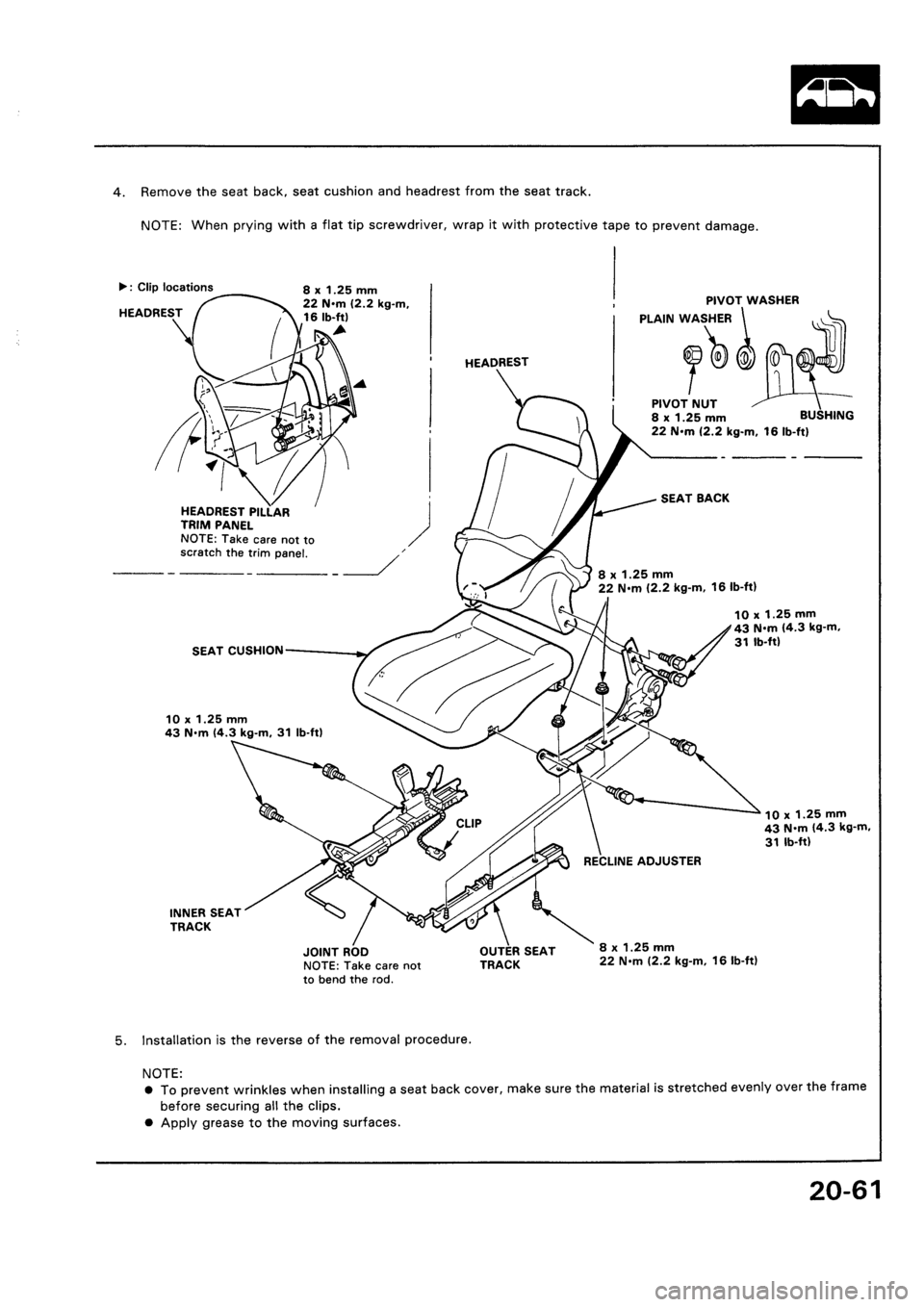 HONDA CIVIC 1992 5.G Workshop Manual HONDA CIVIC 1992 5.G Workshop Manual