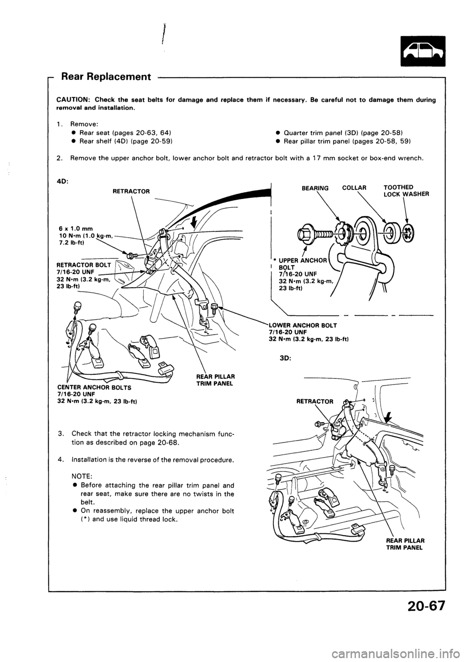 HONDA CIVIC 1994 5.G Workshop Manual HONDA CIVIC 1994 5.G Workshop Manual