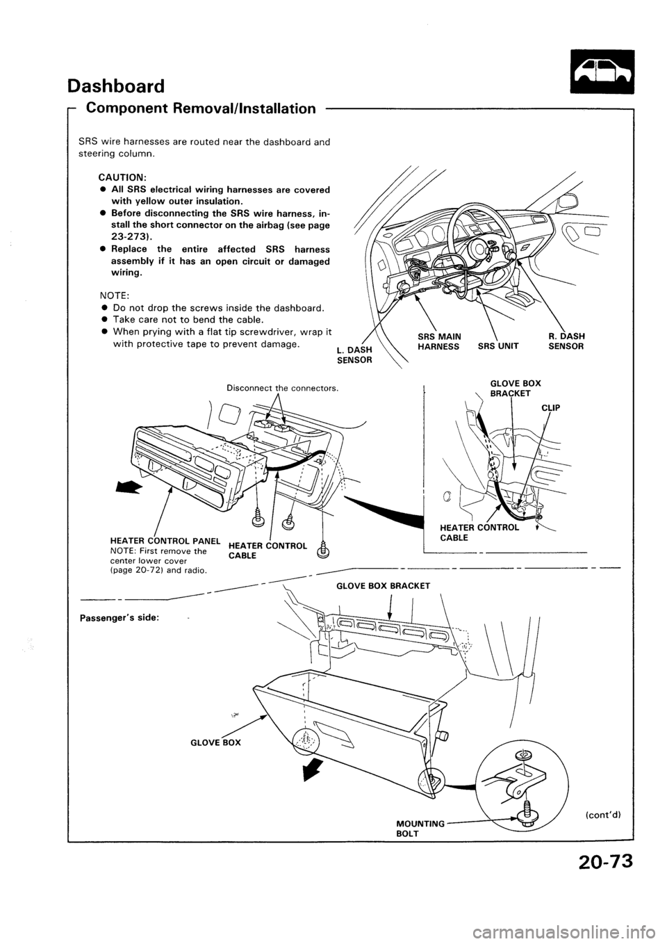 HONDA CIVIC 1994 5.G Workshop Manual HONDA CIVIC 1994 5.G Workshop Manual