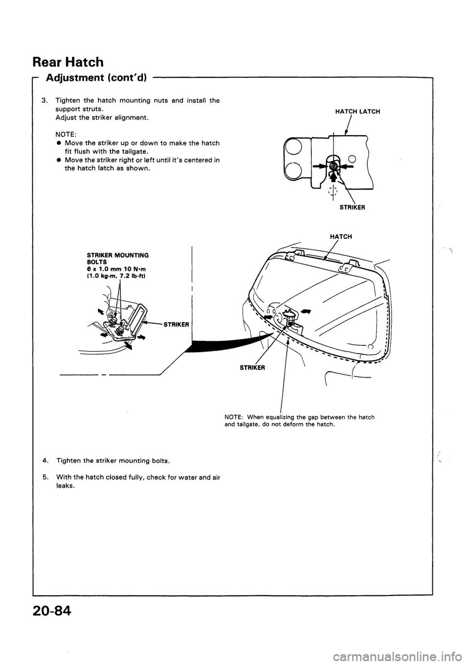 HONDA CIVIC 1994 5.G Workshop Manual HONDA CIVIC 1994 5.G Workshop Manual