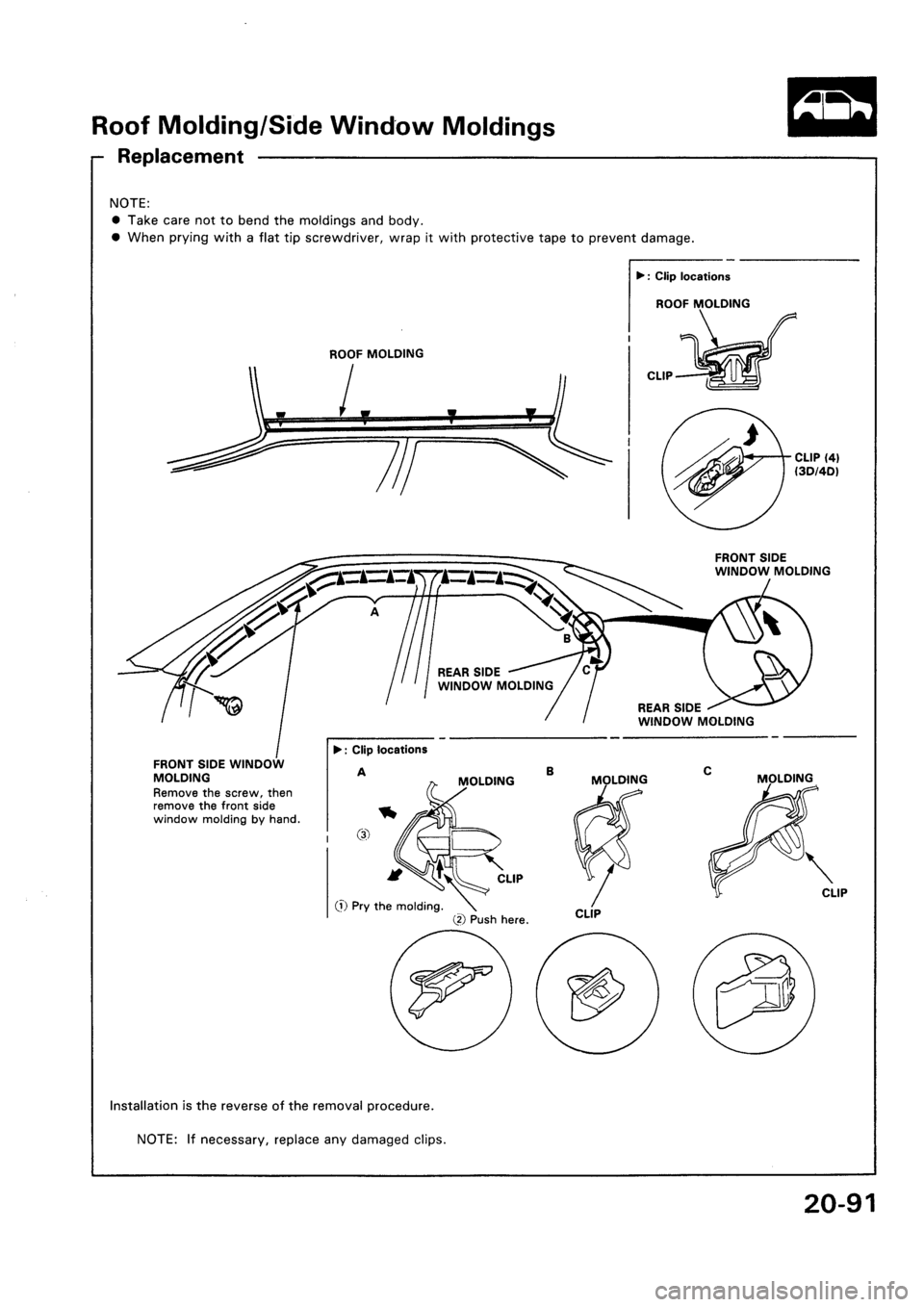 HONDA CIVIC 1992 5.G Workshop Manual HONDA CIVIC 1992 5.G Workshop Manual