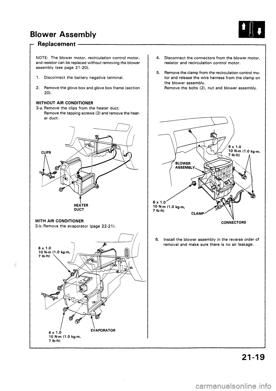 HONDA CIVIC 1992 5.G Workshop Manual HONDA CIVIC 1992 5.G Workshop Manual