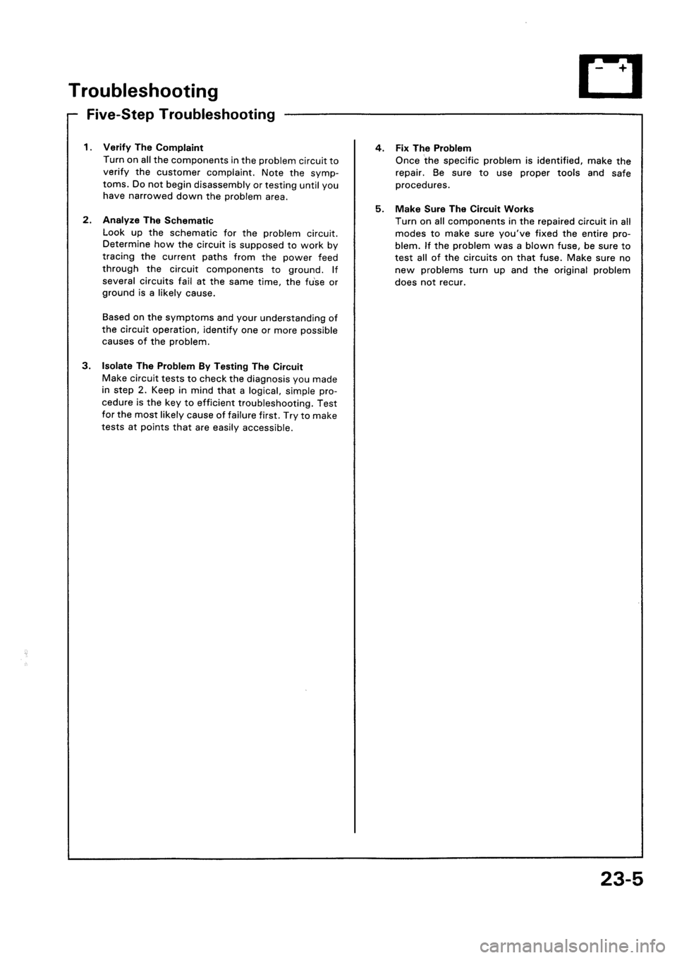 HONDA CIVIC 1992 5.G Workshop Manual 