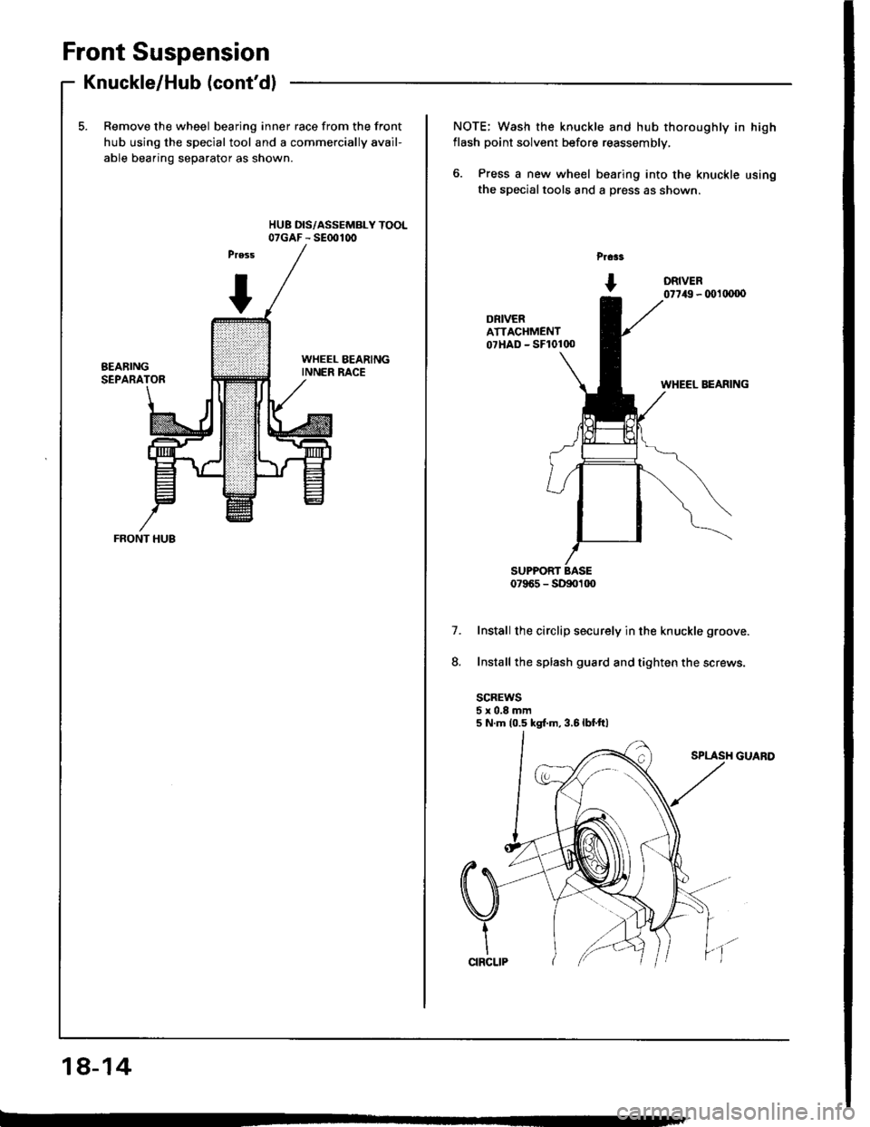 HONDA INTEGRA 1994 4.G Workshop Manual HONDA INTEGRA 1994 4.G Workshop Manual