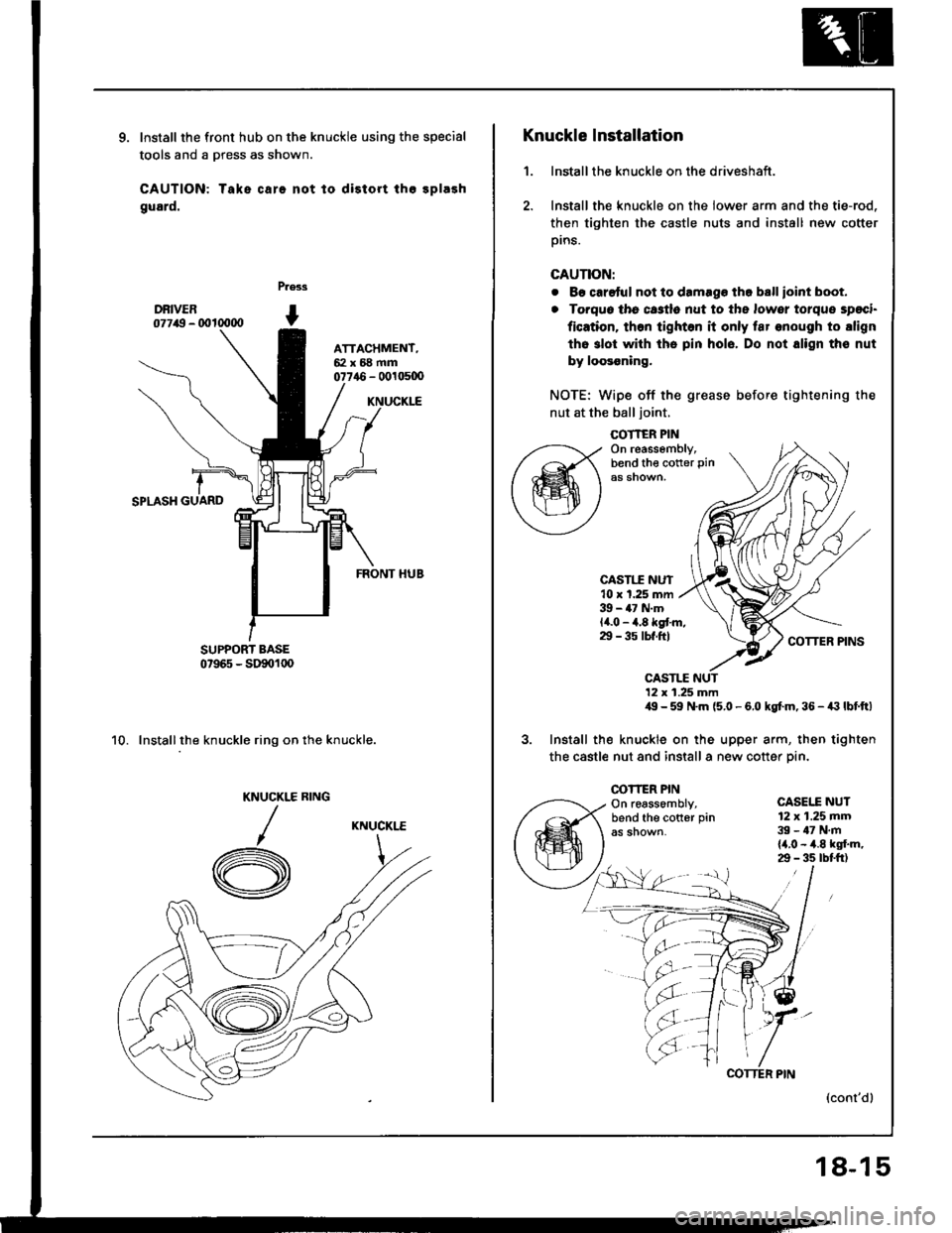 HONDA INTEGRA 1994 4.G Workshop Manual HONDA INTEGRA 1994 4.G Workshop Manual