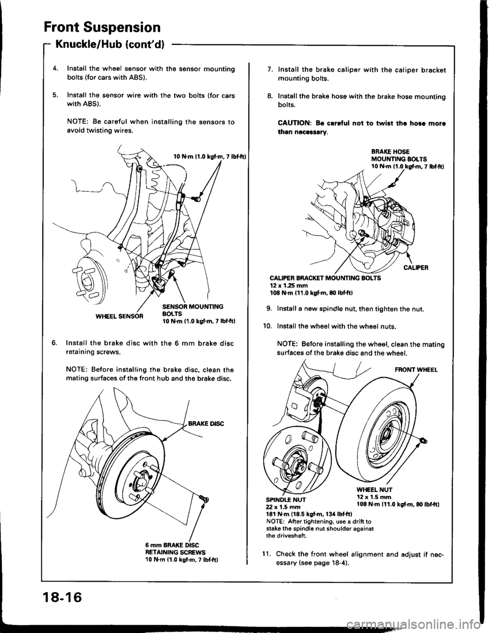 HONDA INTEGRA 1994 4.G Workshop Manual HONDA INTEGRA 1994 4.G Workshop Manual