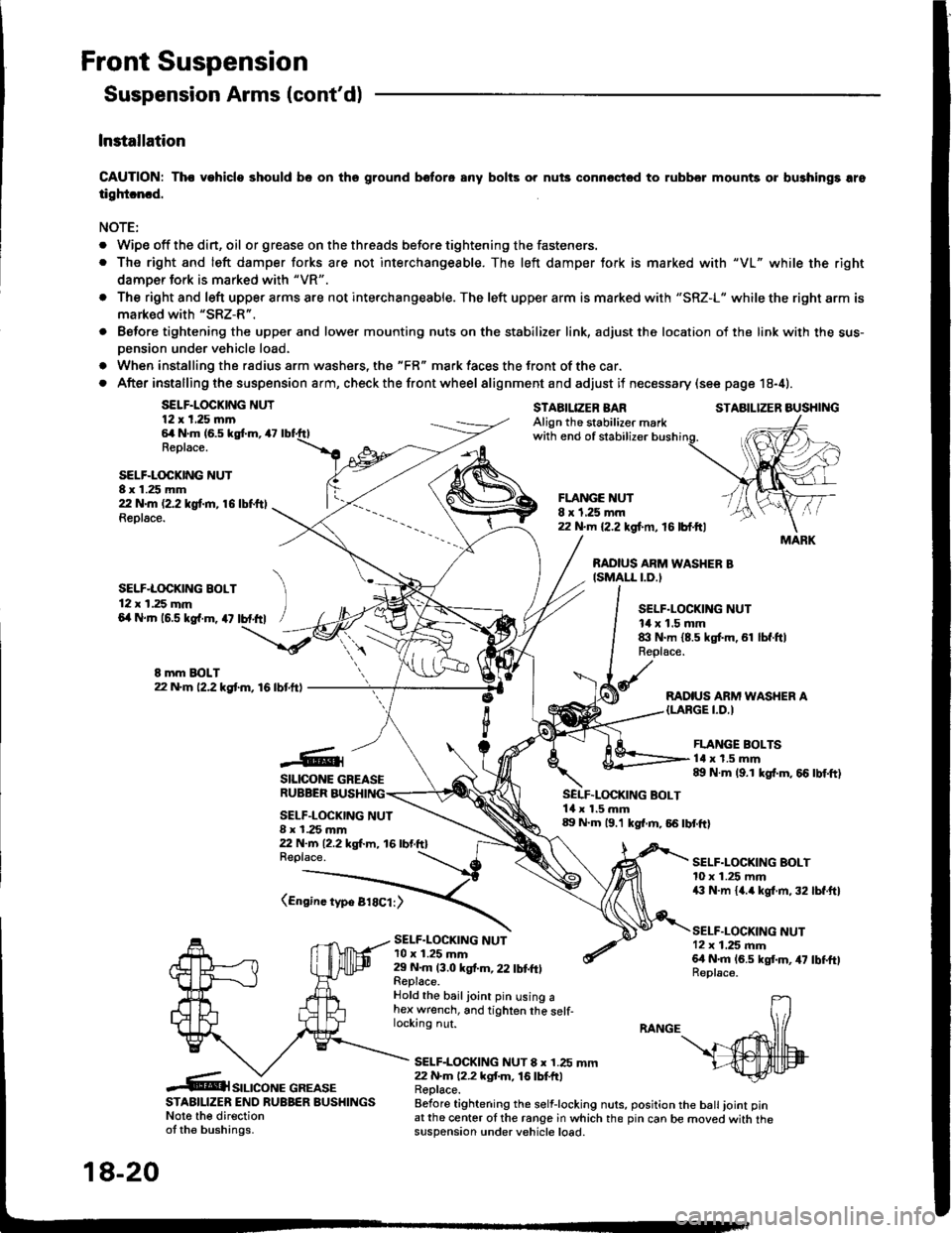 HONDA INTEGRA 1994 4.G Workshop Manual HONDA INTEGRA 1994 4.G Workshop Manual