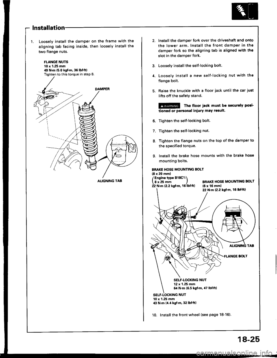 HONDA INTEGRA 1994 4.G Workshop Manual HONDA INTEGRA 1994 4.G Workshop Manual