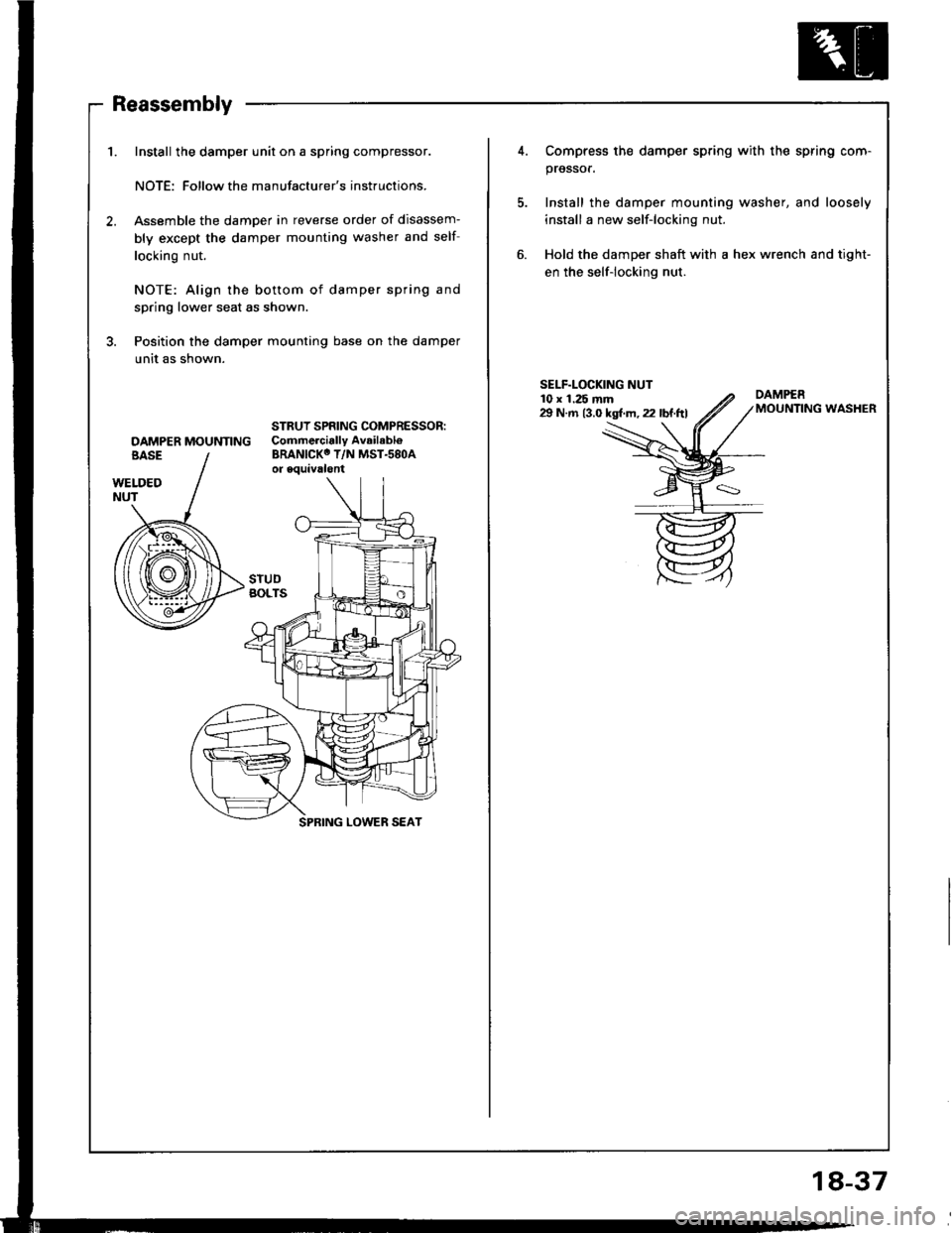 HONDA INTEGRA 1994 4.G Workshop Manual HONDA INTEGRA 1994 4.G Workshop Manual