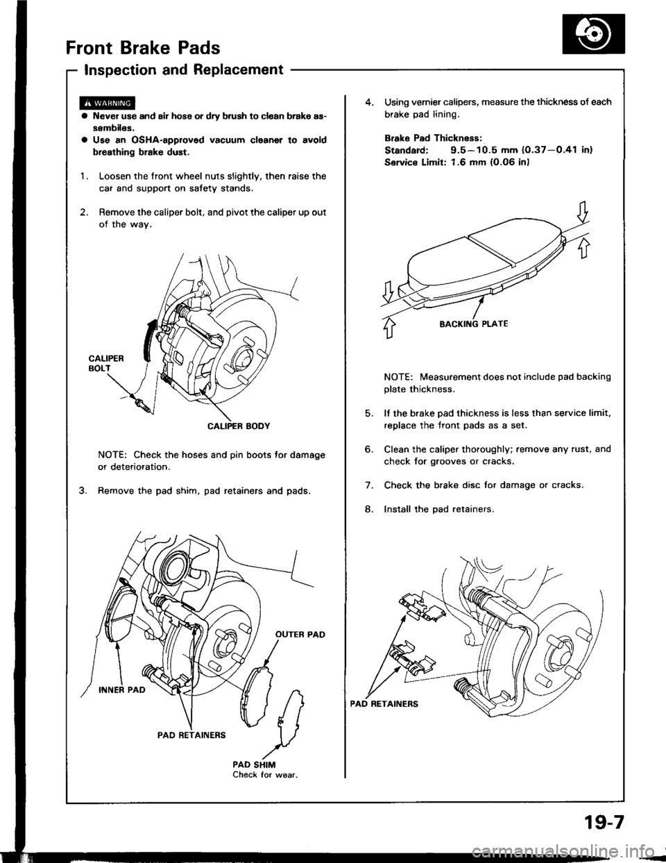 HONDA INTEGRA 1994 4.G Workshop Manual HONDA INTEGRA 1994 4.G Workshop Manual
