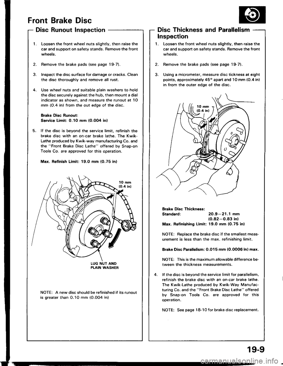 HONDA INTEGRA 1994 4.G Workshop Manual 