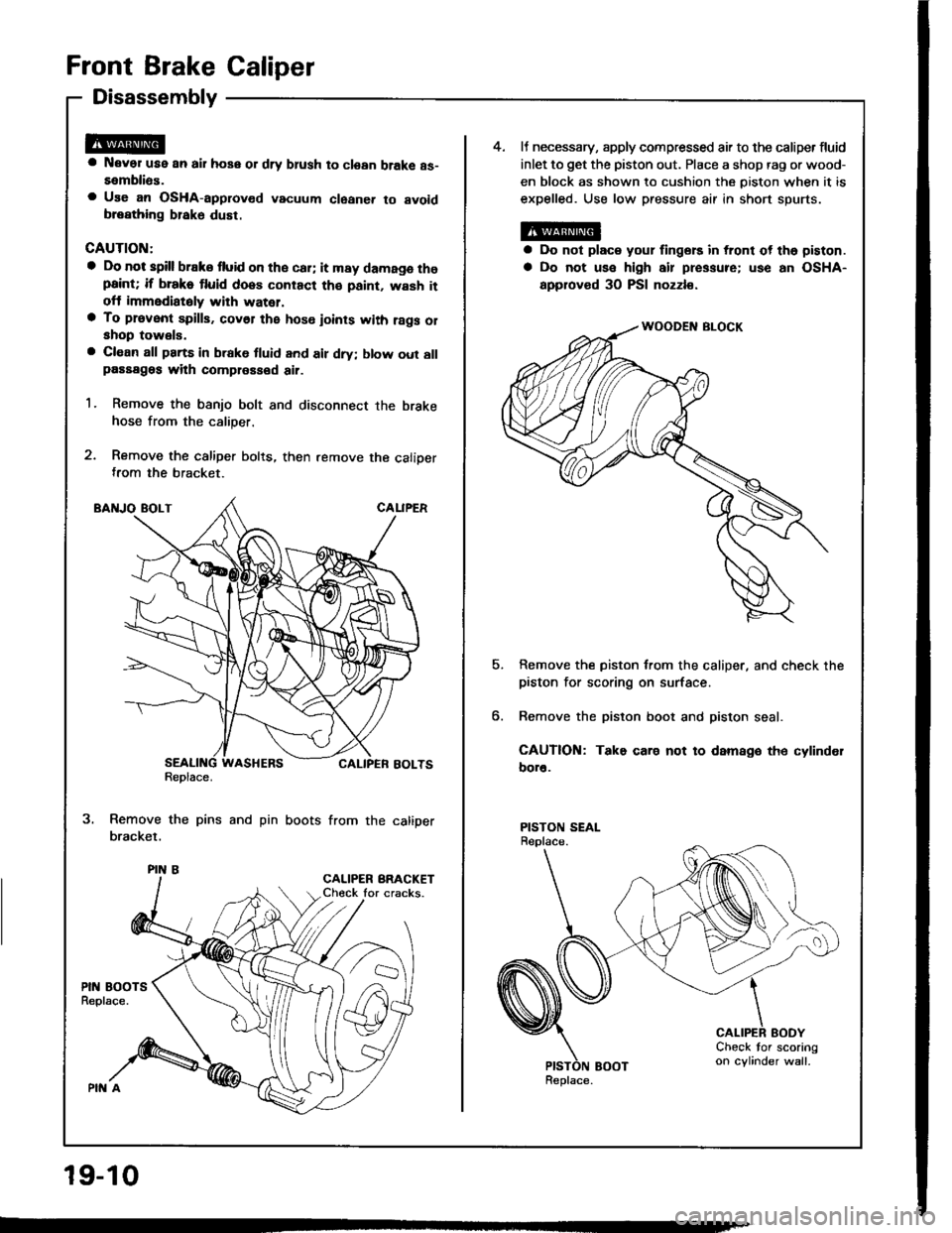 HONDA INTEGRA 1994 4.G Workshop Manual 