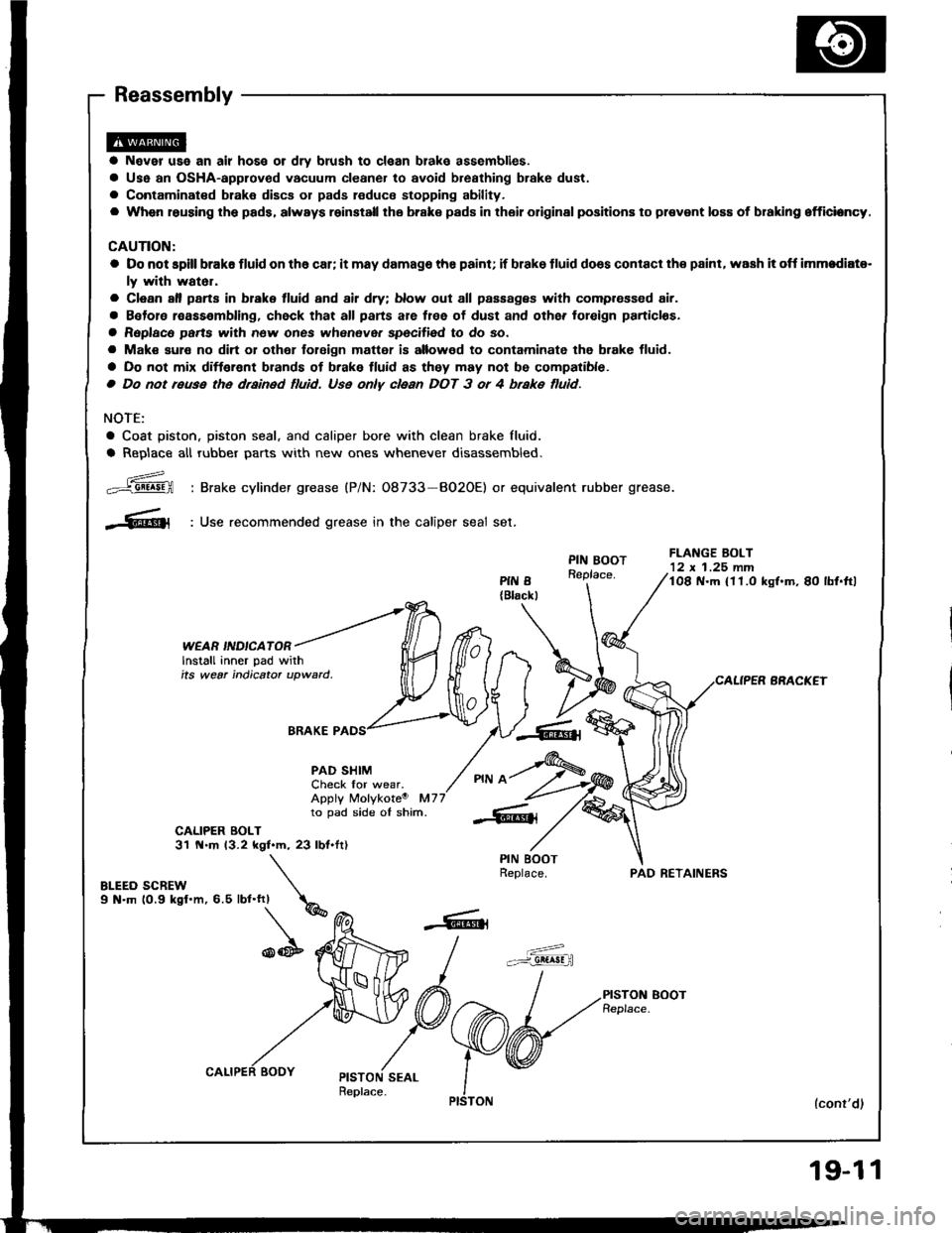 HONDA INTEGRA 1994 4.G Workshop Manual 