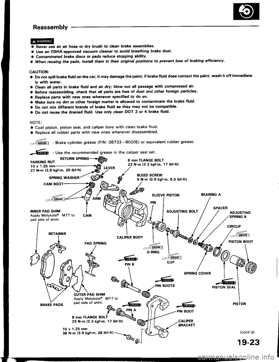 HONDA INTEGRA 1994 4.G Workshop Manual HONDA INTEGRA 1994 4.G Workshop Manual