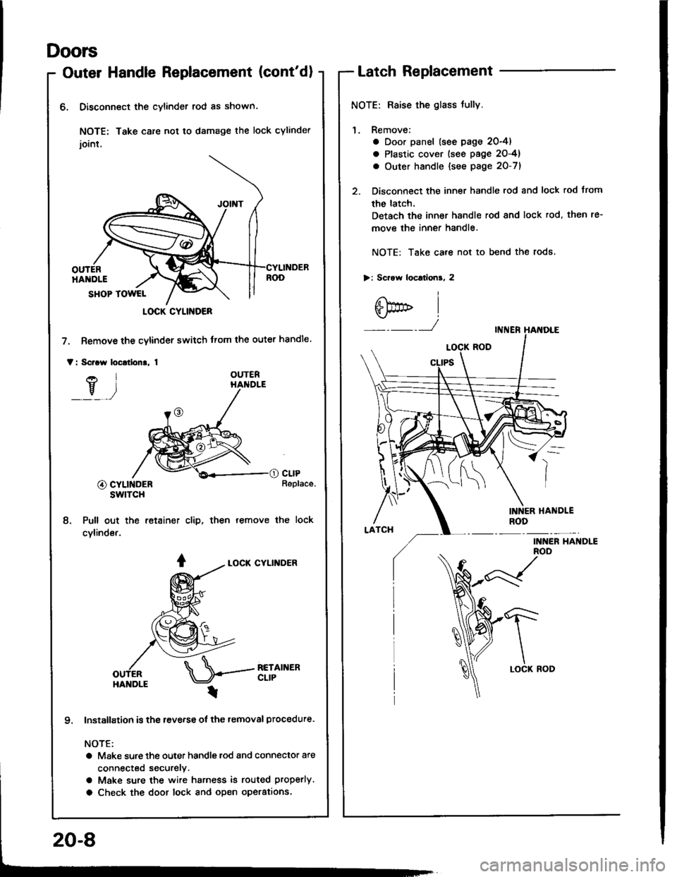HONDA INTEGRA 1994 4.G Workshop Manual 