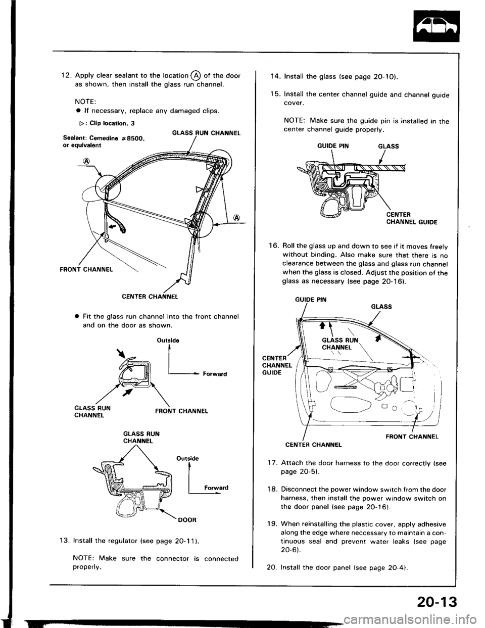 HONDA INTEGRA 1994 4.G Workshop Manual HONDA INTEGRA 1994 4.G Workshop Manual