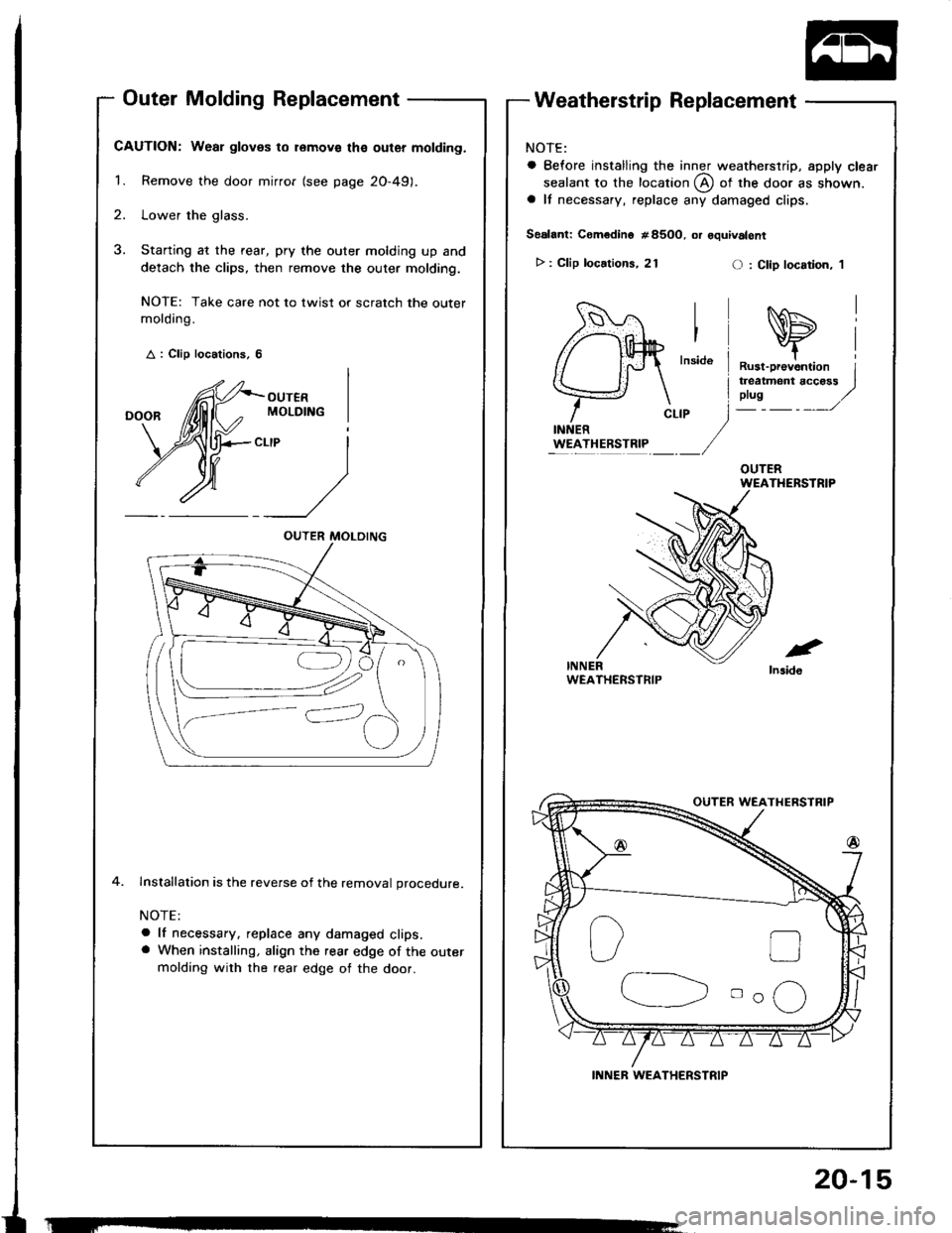 HONDA INTEGRA 1994 4.G Workshop Manual HONDA INTEGRA 1994 4.G Workshop Manual