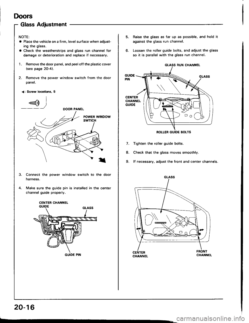 HONDA INTEGRA 1994 4.G Workshop Manual HONDA INTEGRA 1994 4.G Workshop Manual