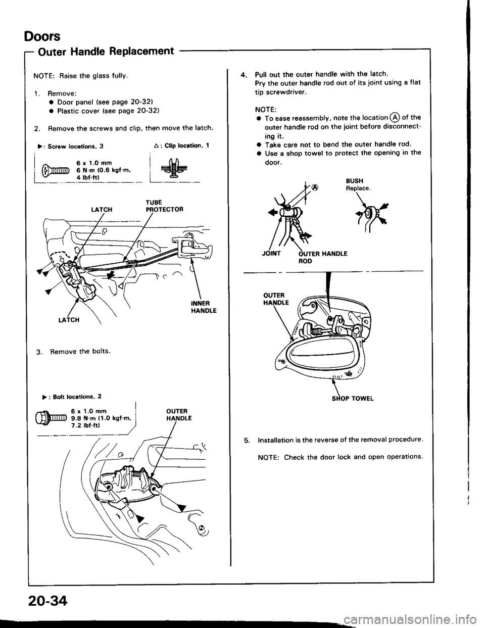 HONDA INTEGRA 1994 4.G Workshop Manual HONDA INTEGRA 1994 4.G Workshop Manual