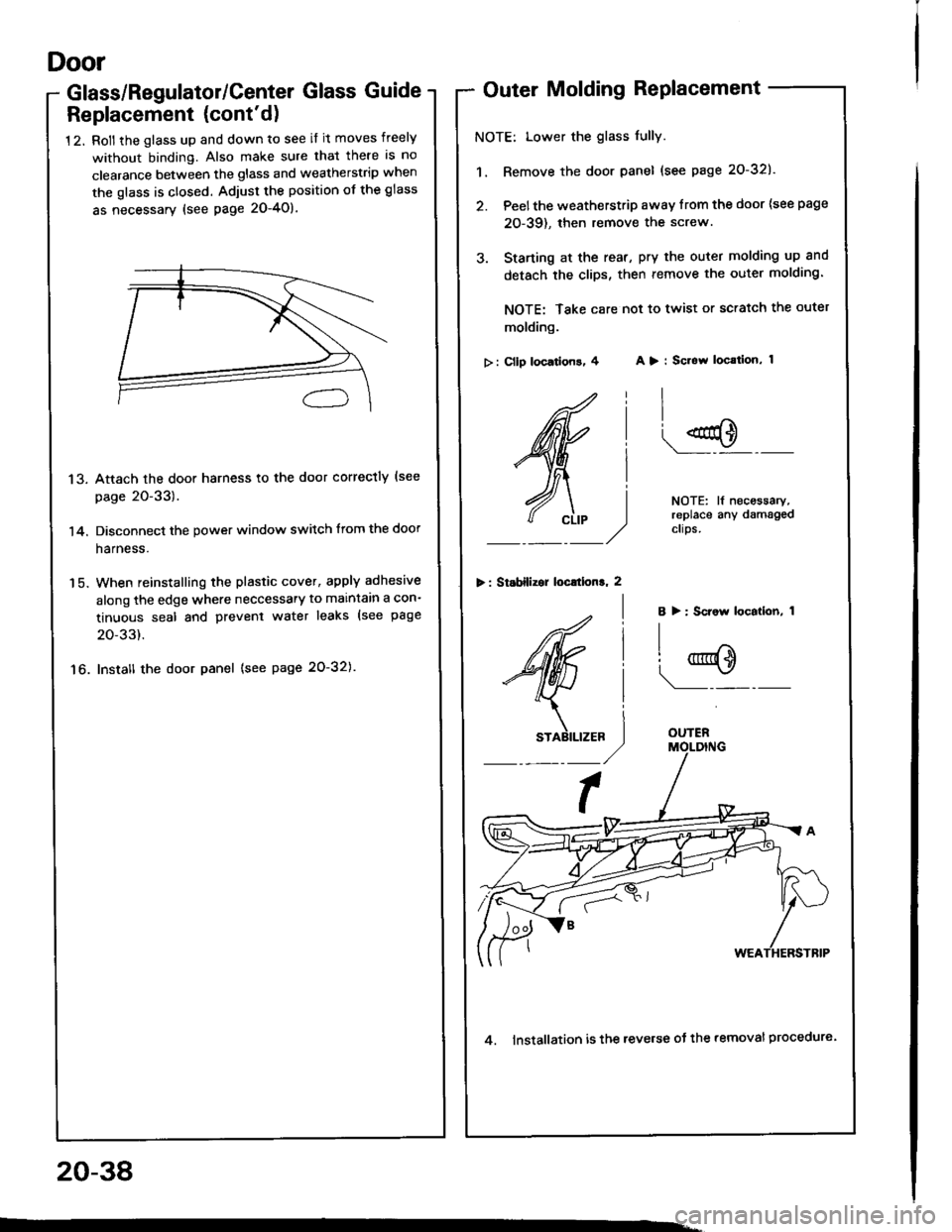 HONDA INTEGRA 1994 4.G Workshop Manual HONDA INTEGRA 1994 4.G Workshop Manual